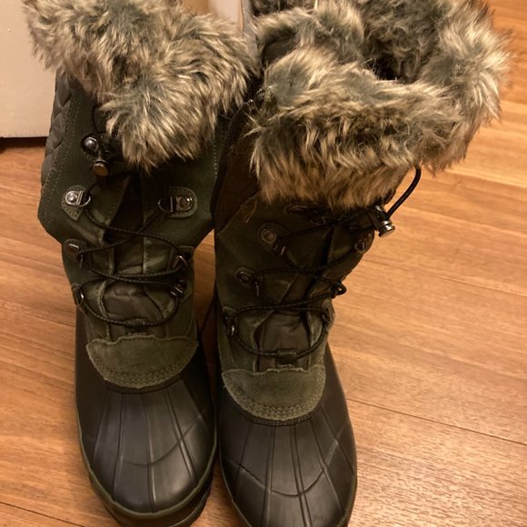 Lands' End Insulated Squall Snow Boots - Size 8 - Picture 2 of 5